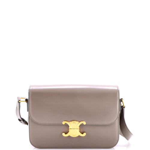 CELINE Triomphe Shoulder Bag Smooth Calfskin Medium