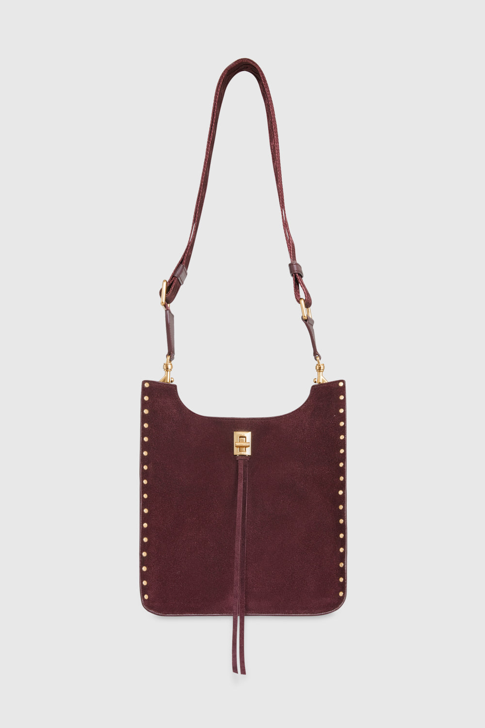 Rebecca Minkoff Darren Medium Feed Bag In Garnet