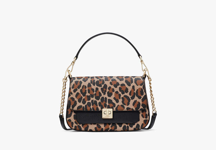 Kate Spade New York Sac à bandoulière à rabat à motif léopard tacheté Phoebe