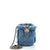 CHANEL Denim Mood Chain Bucket Bag Mini-Beutel aus gestepptem Denim mit Fransen