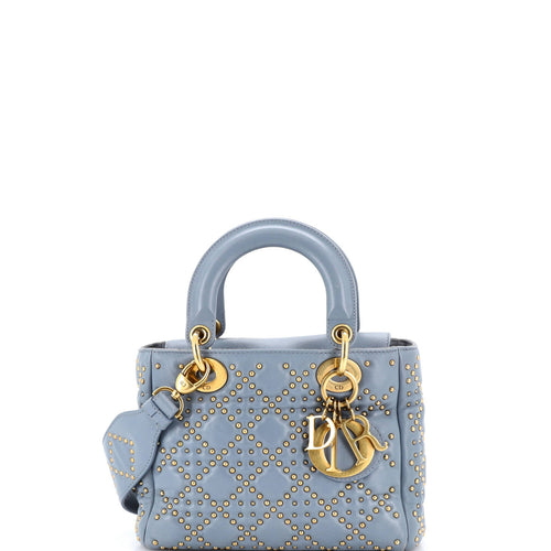 Supple Lady Dior Bag Cannage Studded Lambskin Small