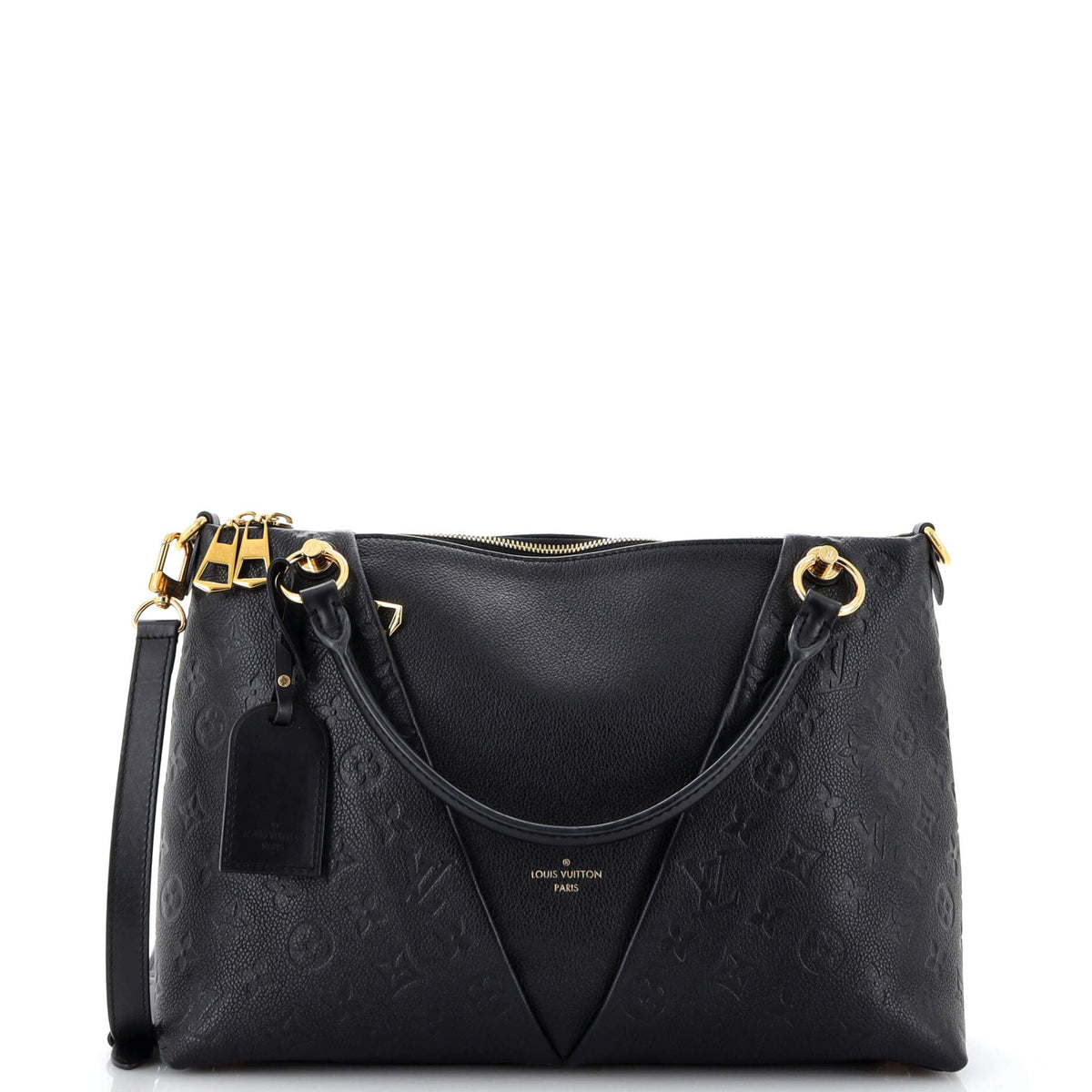 Louis Vuitton V Tote Monogram Empreinte Leather MM