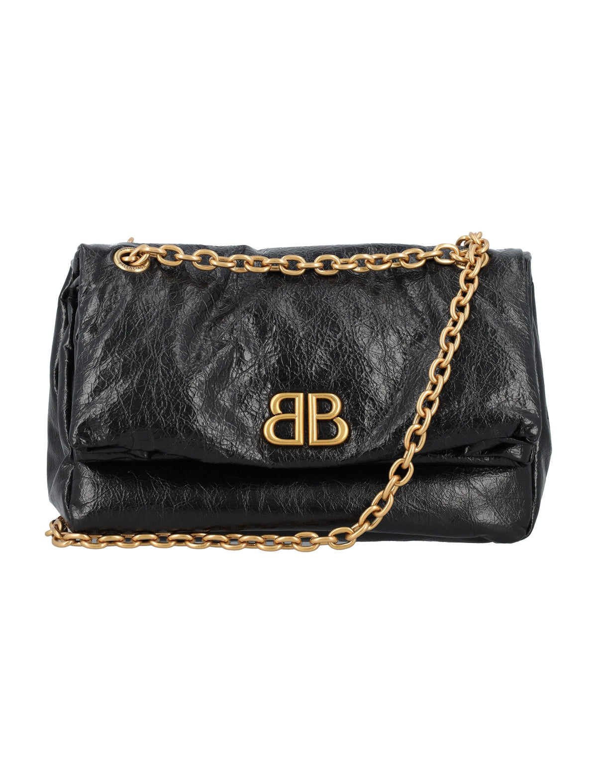 Balenciaga Women's Monaco Chain Bag in Black | 24A7659662AAR8 Color 1000