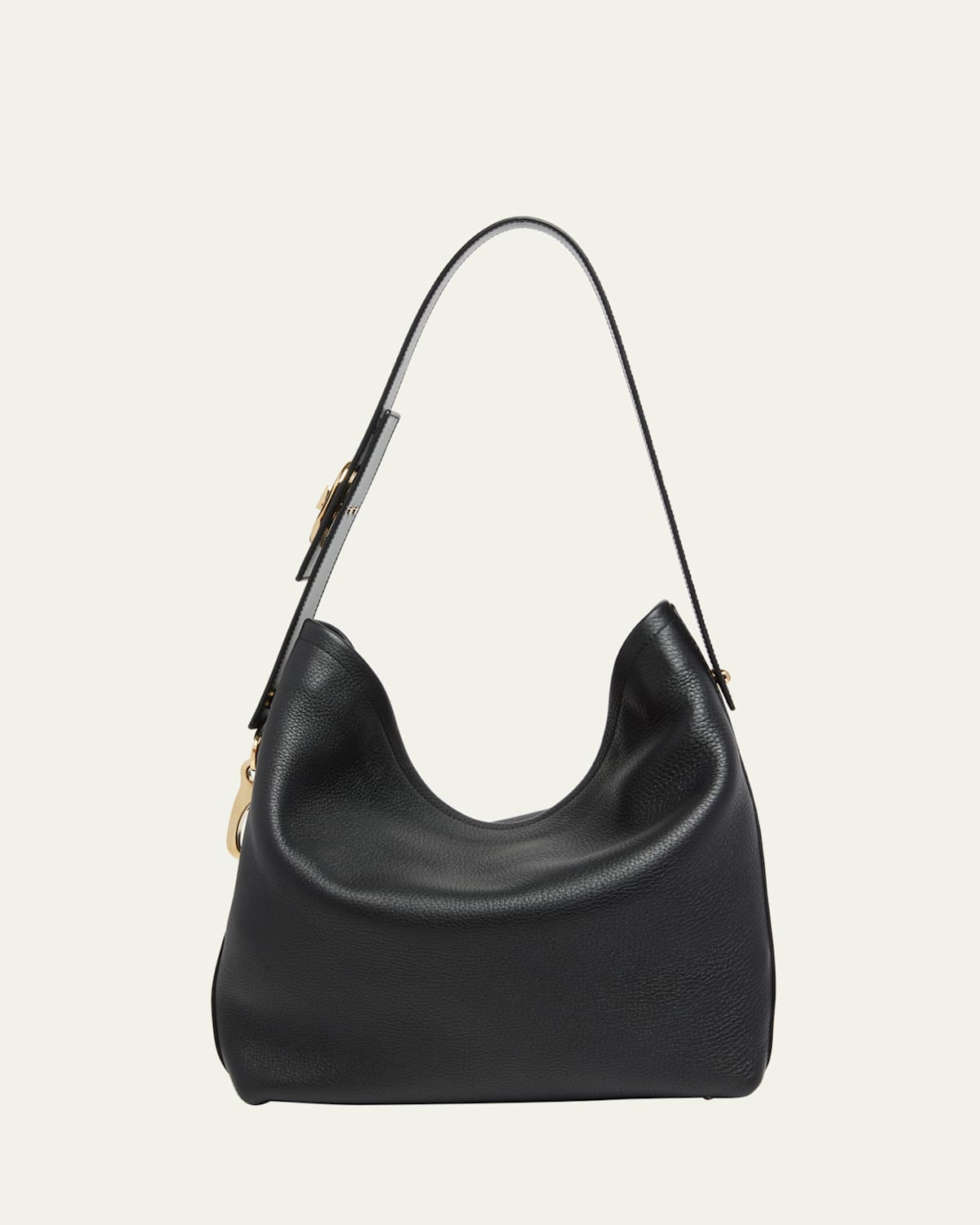 Valentino VLOGO Calfskin Leather Hobo Bag