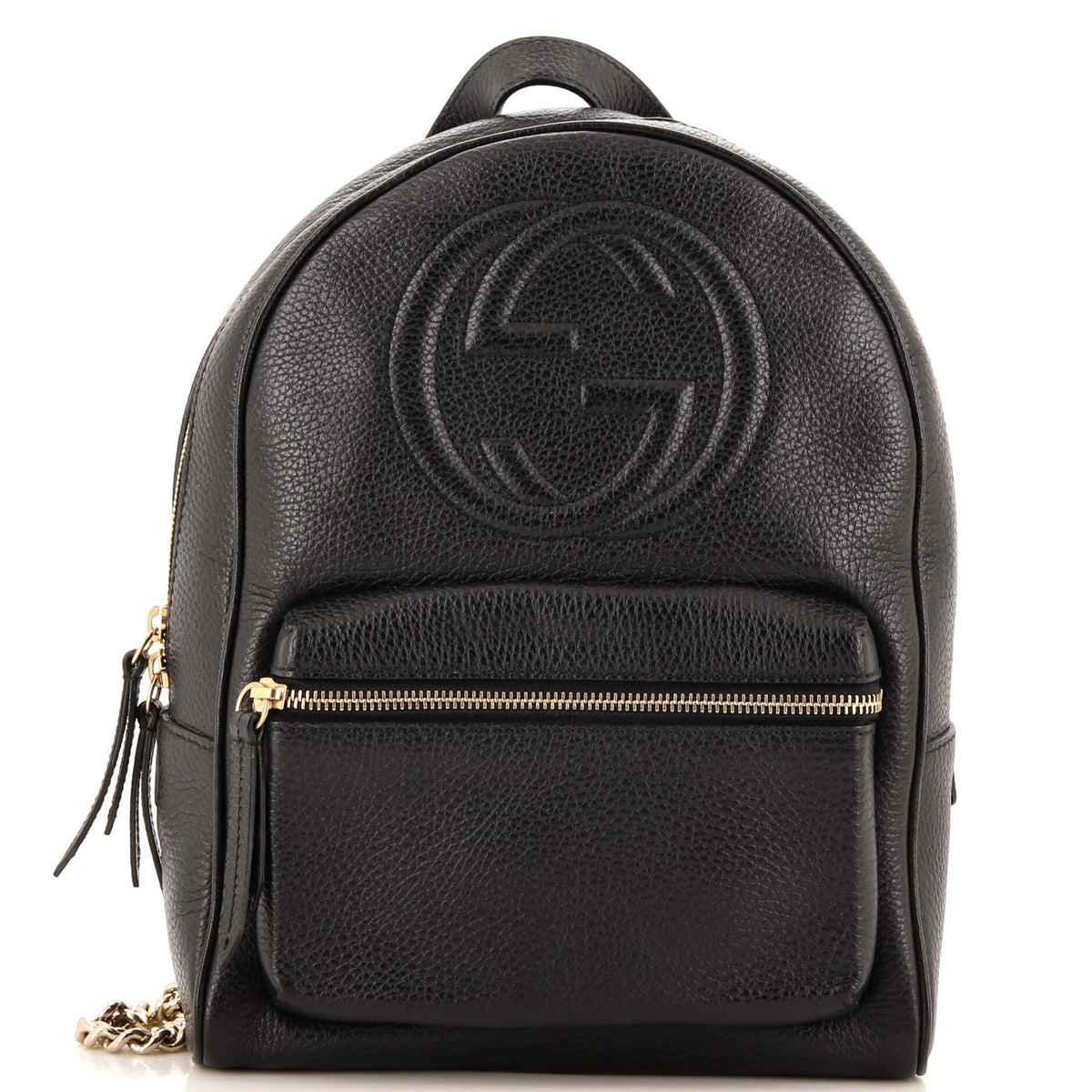 Gucci GUCCI Soho Chain Backpack Leather