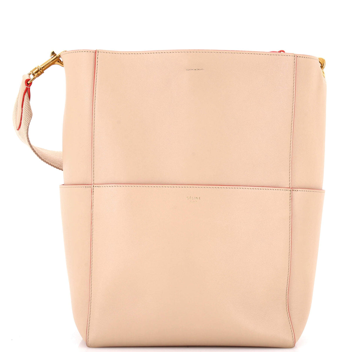 Celine CELINE Sangle Seau Bag Calfskin Large