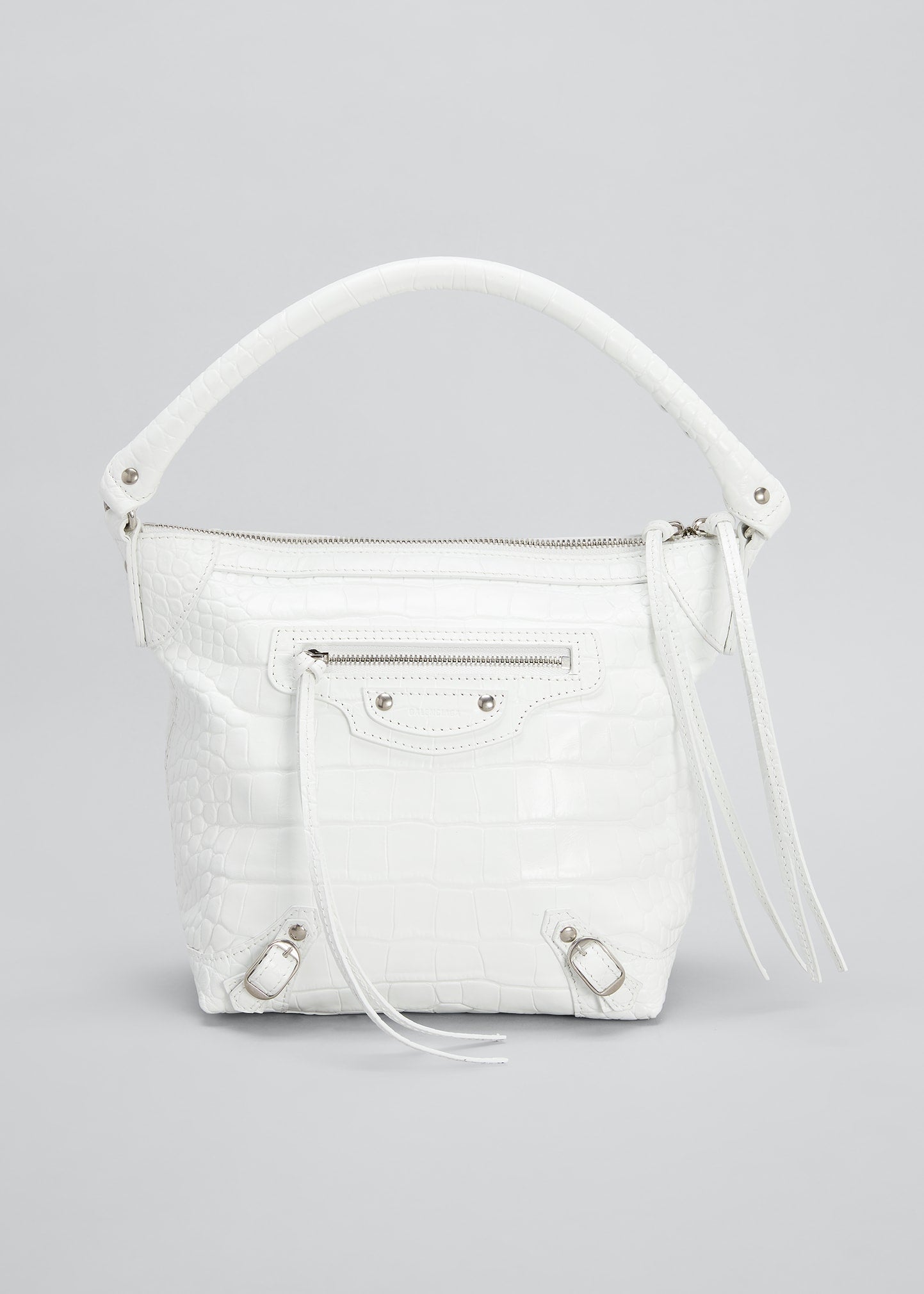 Boss Neo Classic XS Croc-Embossed Hobo Bag