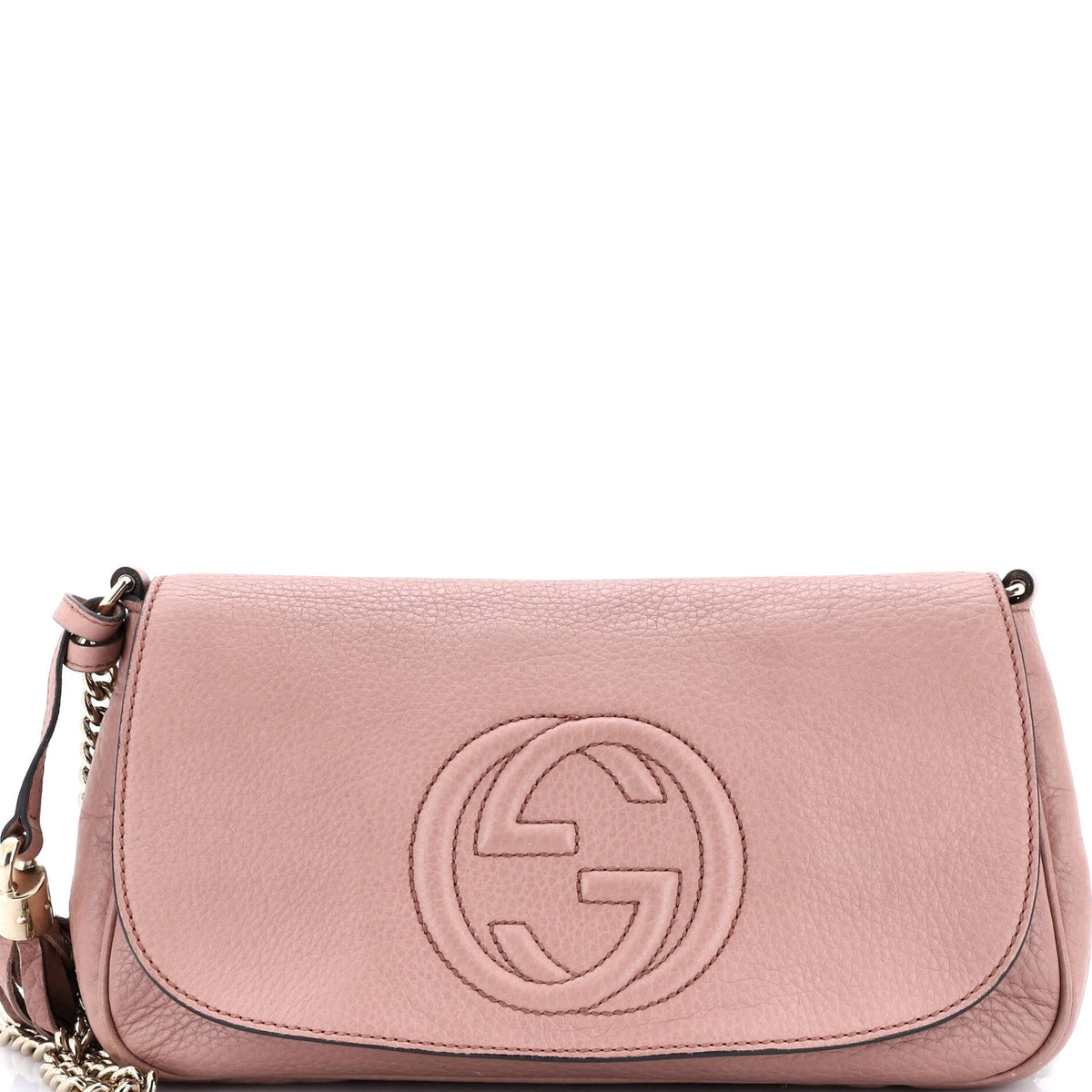 Gucci GUCCI Soho Chain Crossbody Bag Leather Medium