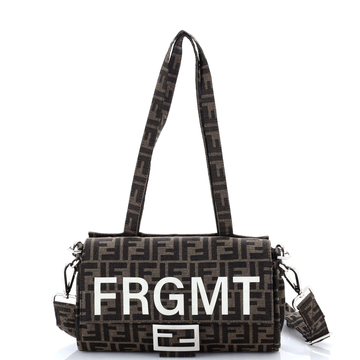 Fendi FENDI x FRGMT Foldable Baguette Bag Zucca Canvas