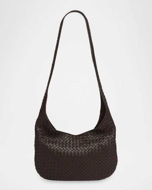 Men & apos;s Small Veneto Intrecciato Leather Shoulder Bag