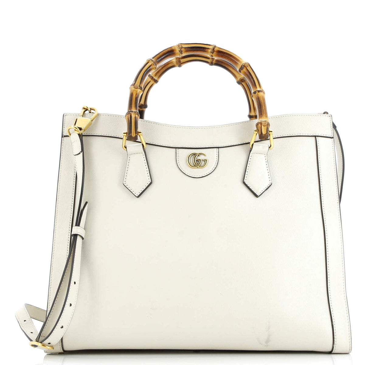 Gucci GUCCI Diana NM Bamboo Handle Tote Leather Medium