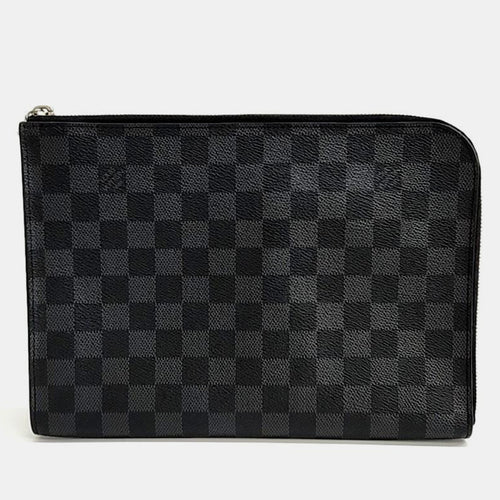 Grey Canvas Graphite Pochette Jour PM