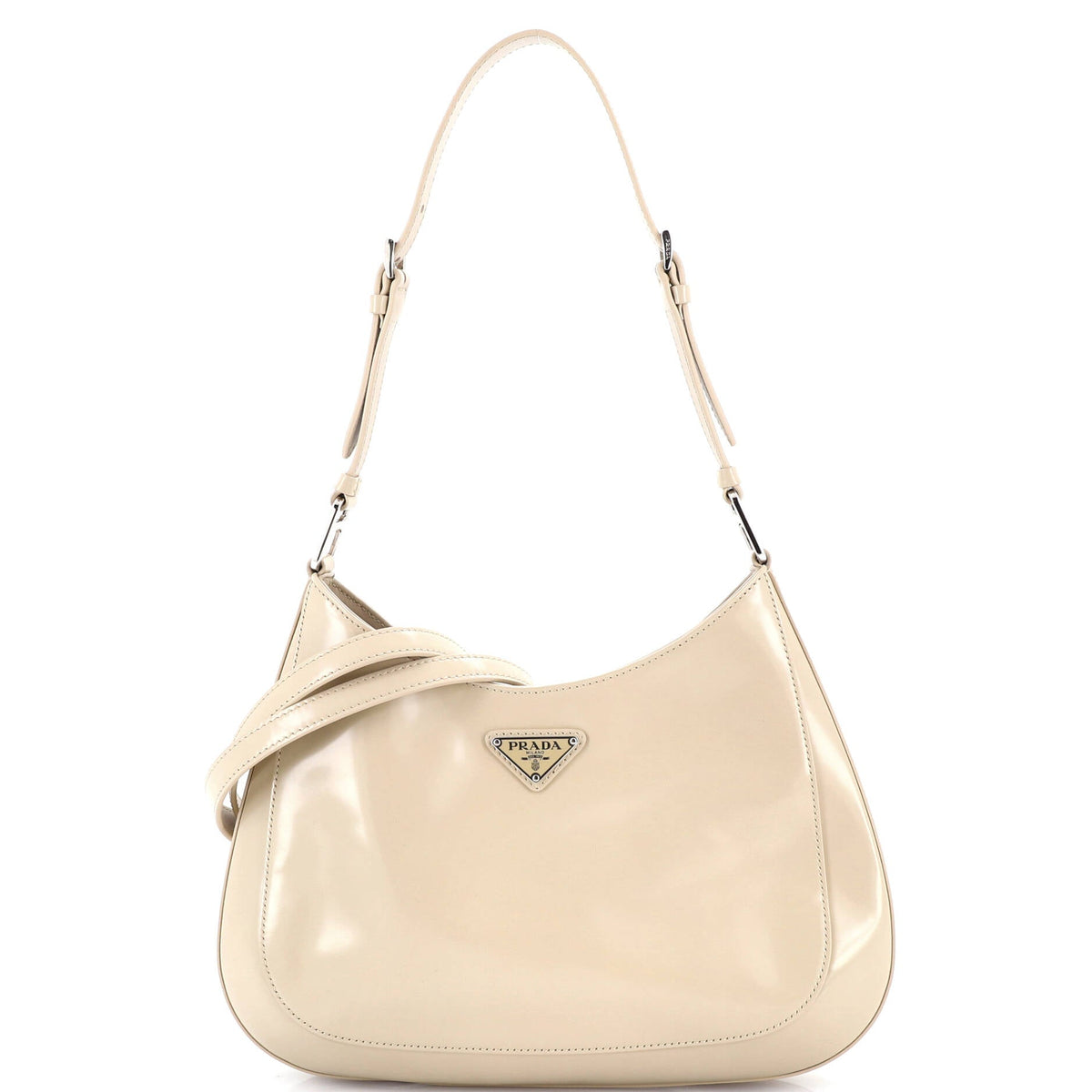 Prada PRADA Cleo Shoulder Bag Spazzolato Leather Large