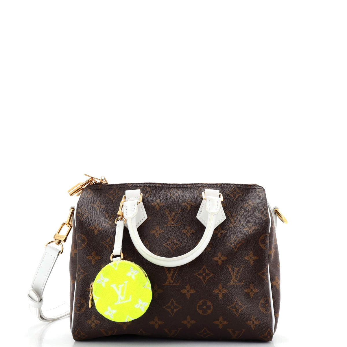 Louis Vuitton Speedy Bandouliere Bag LV Match Monogram Canvas 25