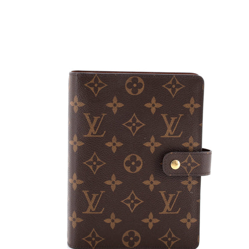 Ring Agenda Cover Monogram Canvas MM