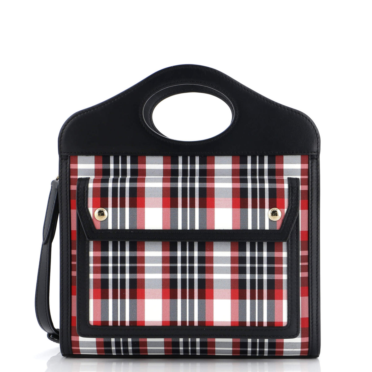 Burberry Pocket Tote Printed Nylon with Leather Mini