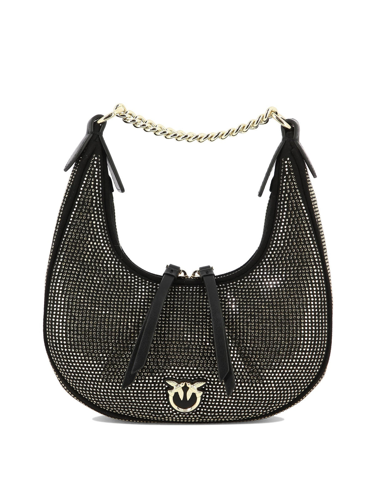 Pinko Women's "brioche Hobo Mini" Shoulder Bag in Black | 101433A159Z99U