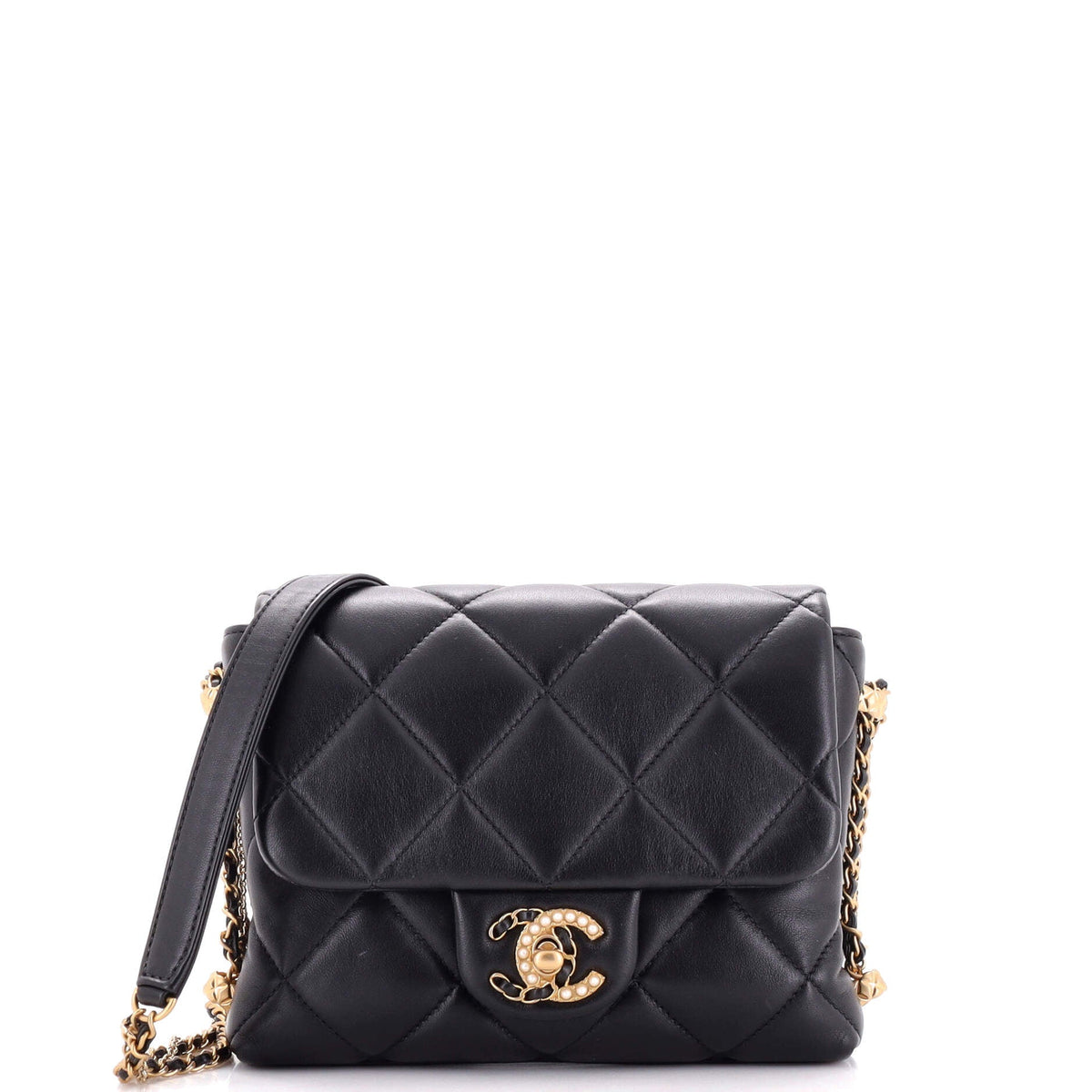 Chanel CHANEL Crush on Chains Flap Bag Quilted Lambskin Mini