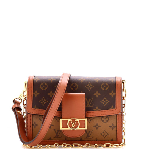 Dauphine Shoulder Bag Reverse Monogram Canvas MM