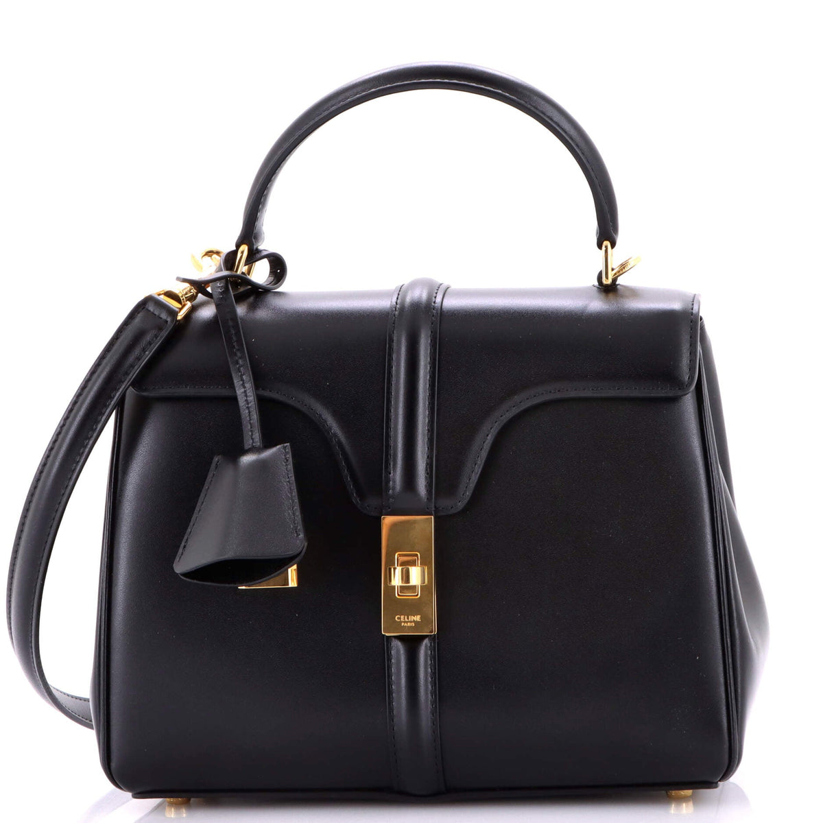 Celine CELINE 16 Top Handle Bag Smooth Calfskin Small