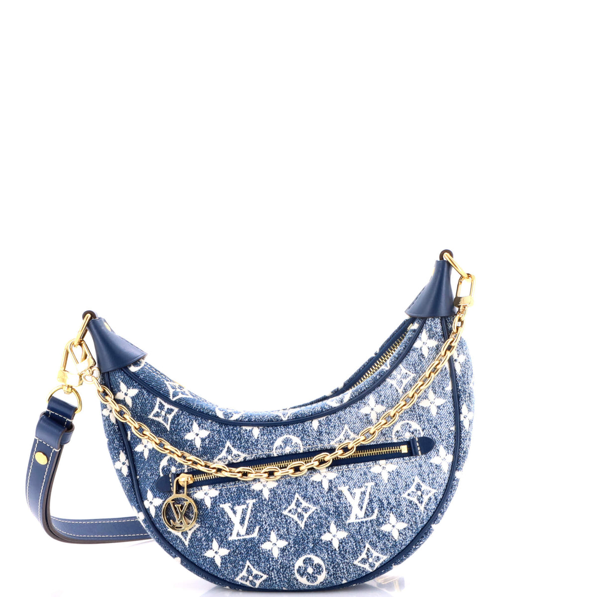 Louis Vuitton Loop Handbag Monogram Jacquard Denim