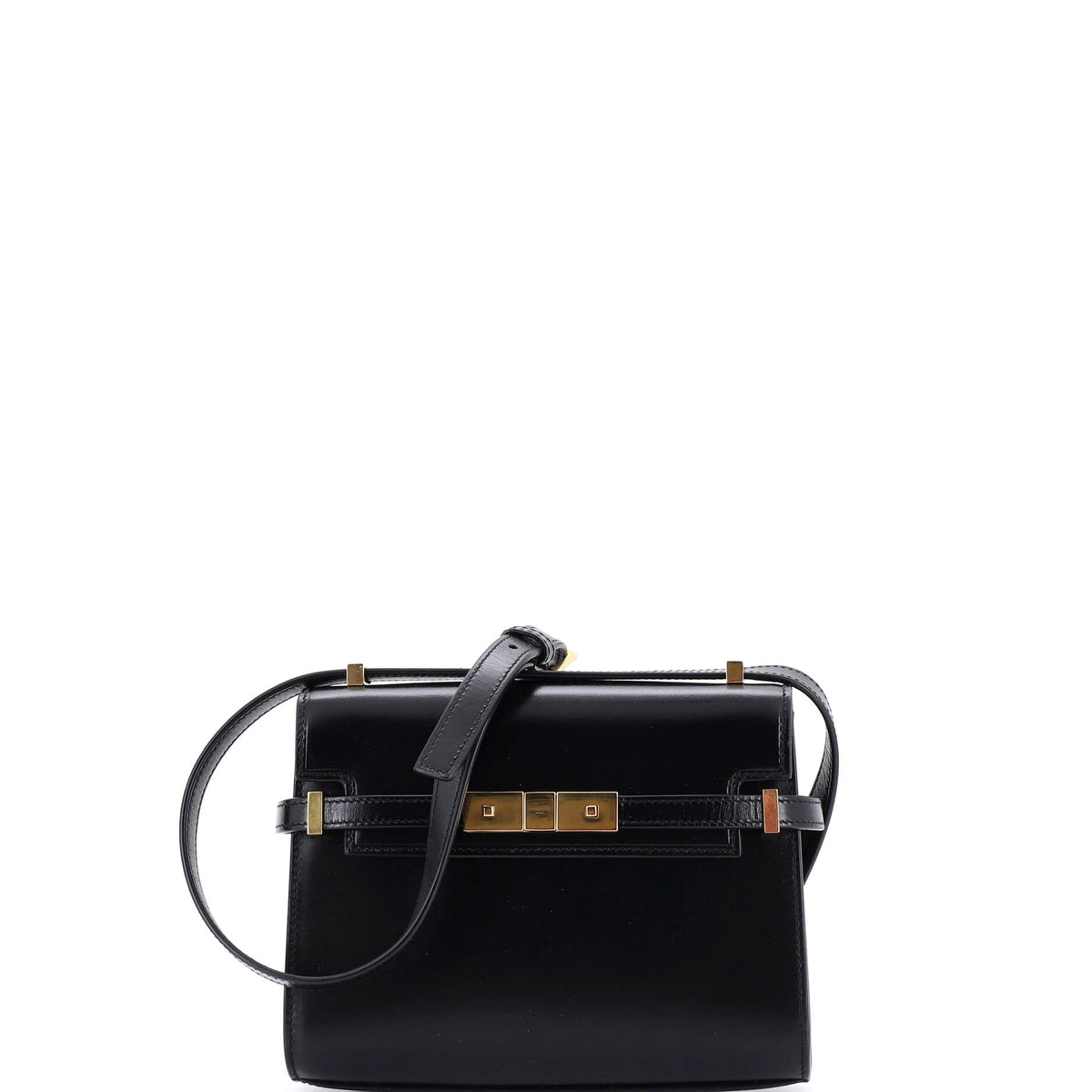 Saint Laurent Manhattan Shoulder Bag Leather Small