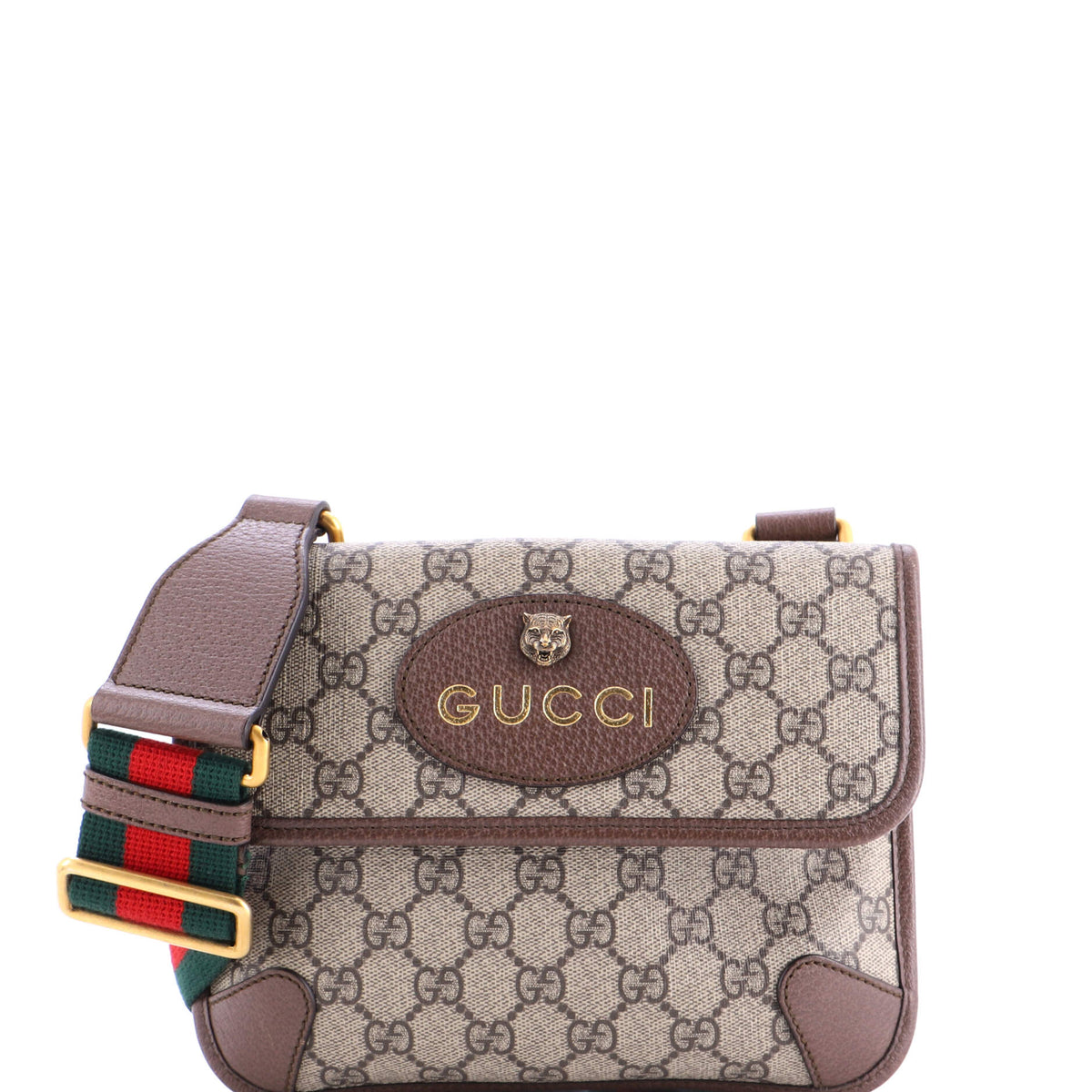 Gucci GUCCI Neo Vintage Flap Messenger GG Coated Canvas Small