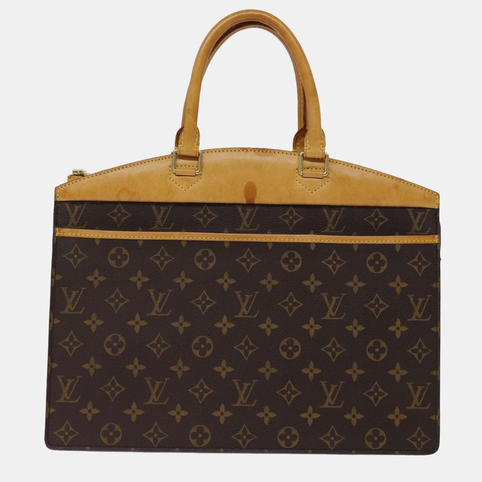 Louis Vuitton Sac à main Riviera en toile marron