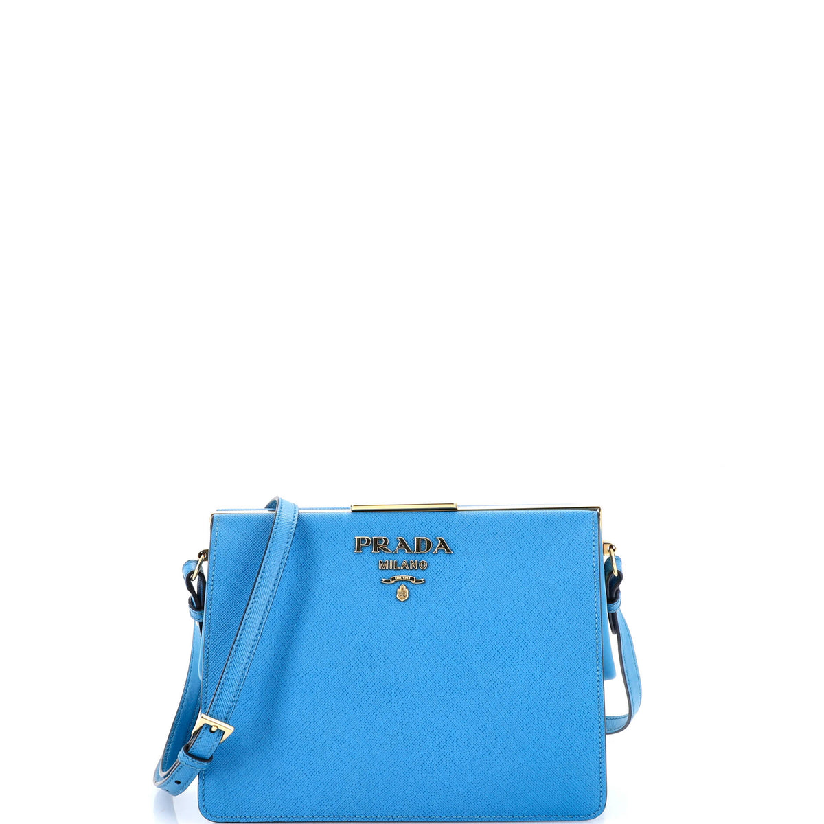 Prada PRADA Light Frame Shoulder Bag Saffiano Leather Small