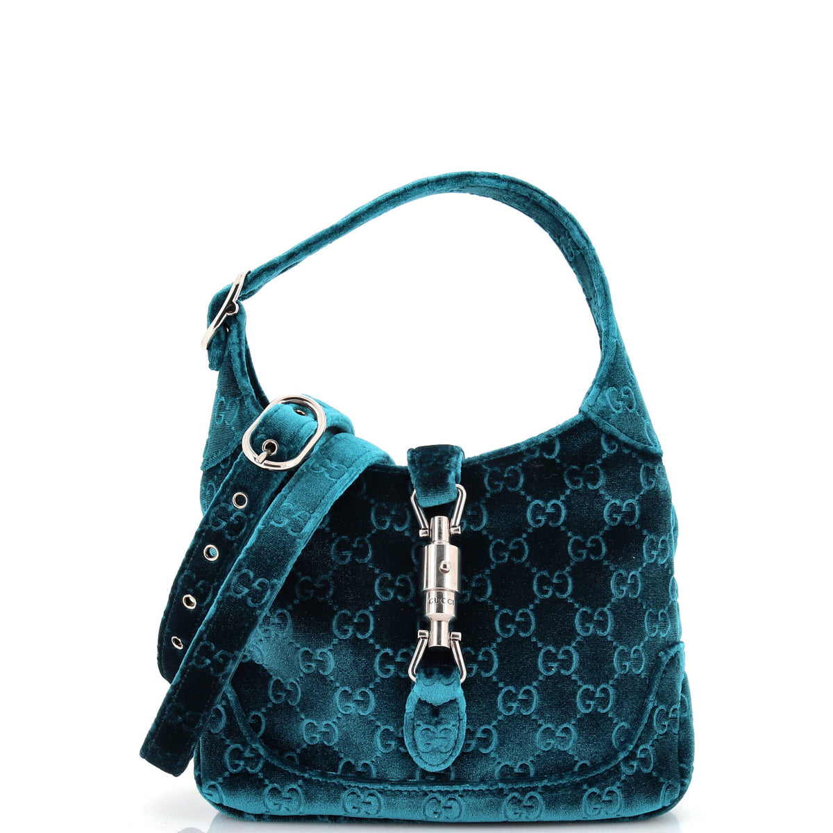 Gucci GUCCI Jackie 1961 Hobo GG Velvet Small