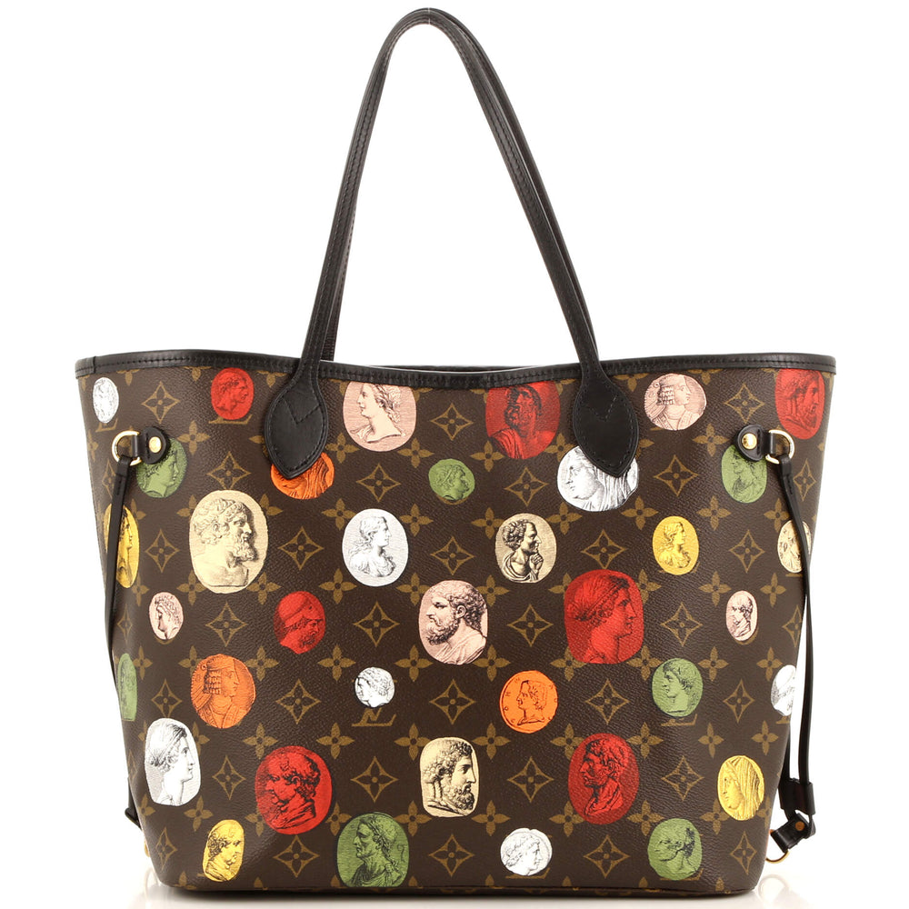 Neverfull NM Tote Limited Edition Fornasetti Cameo Monogram Canvas MM