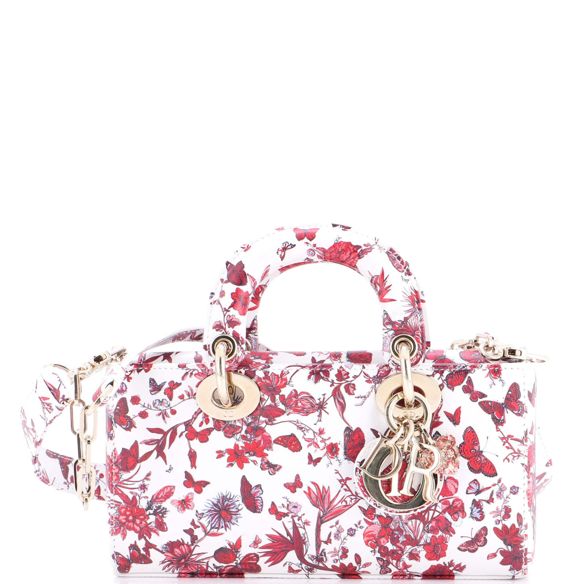 Christian Dior Lady D-Joy Bag Printed Leather Small