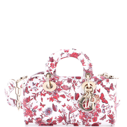 Lady D-Joy Bag Printed Leather Small