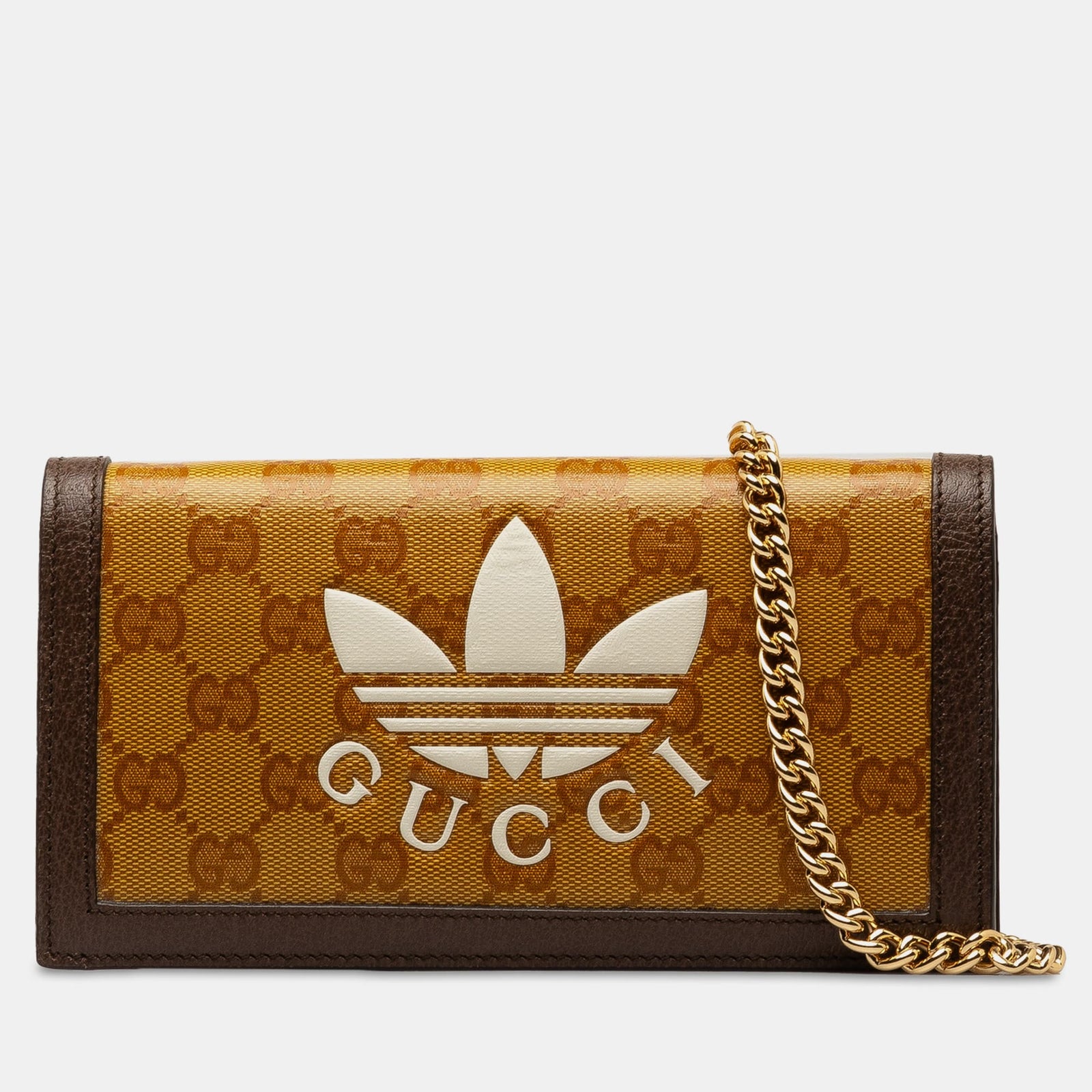 Gucci x Adidas GG Supreme Geldbörse mit Kette