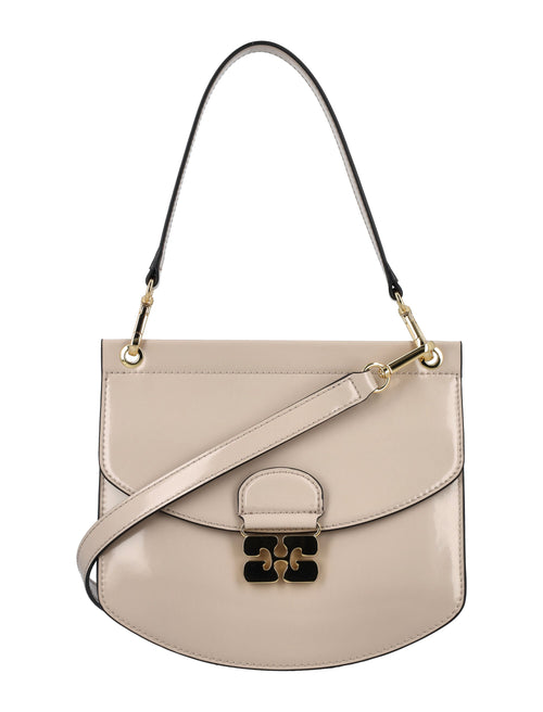 Women's Apo-G Bag Small Patent in Oyster Gray | 24AA6227 Color 873