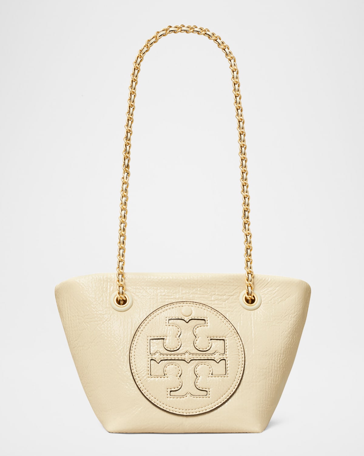 Tory Burch Ella Small Crinkled Patent Chain Shoulder Bag