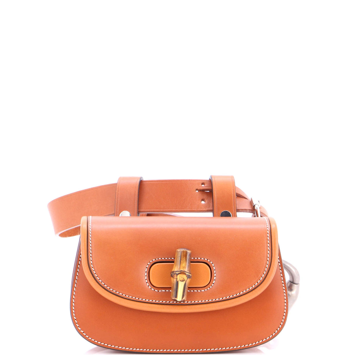 Gucci GUCCI Bamboo 1947 Belt Bag Leather Mini
