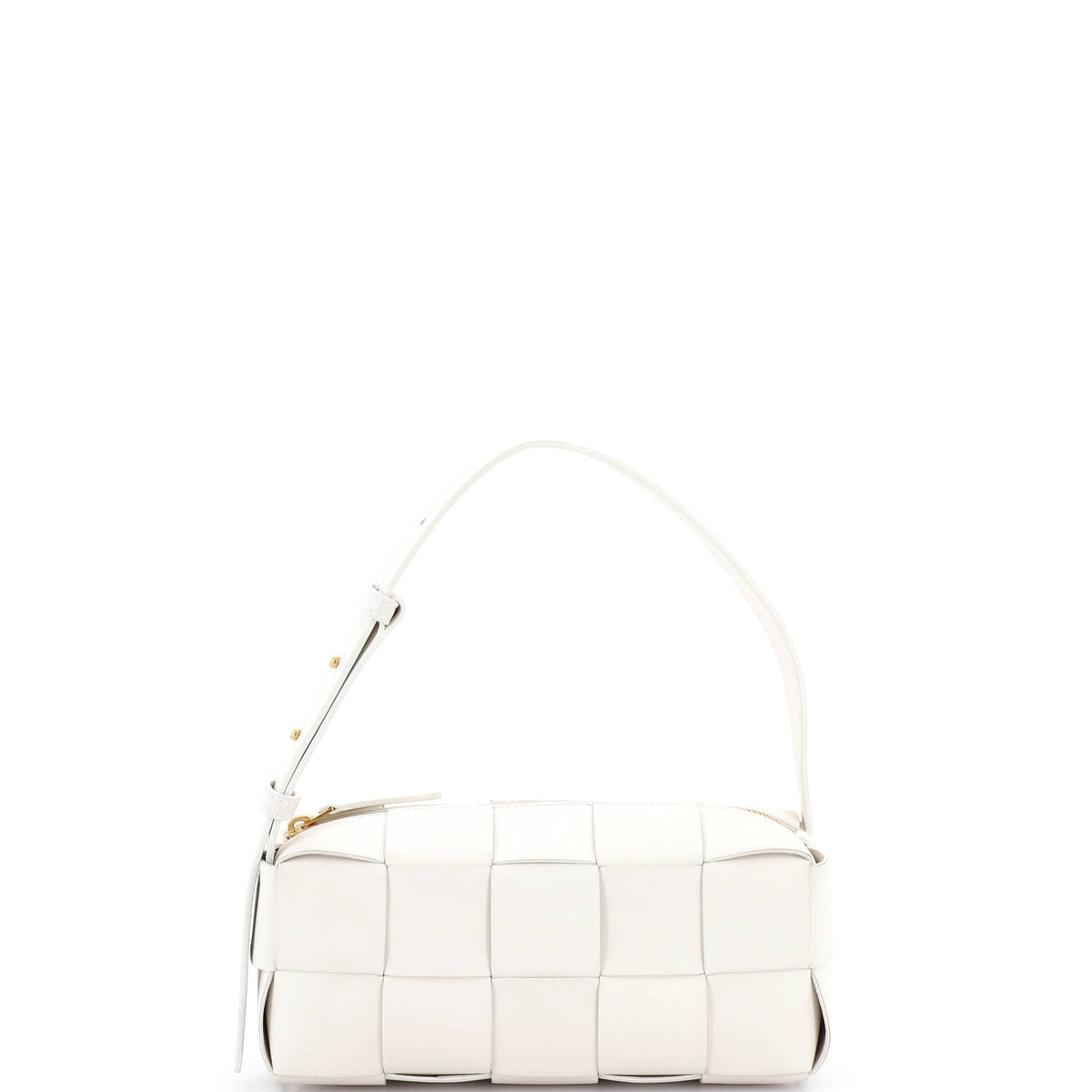 Bottega Veneta Brick Cassette Shoulder Bag Maxi Intrecciato Leather Small