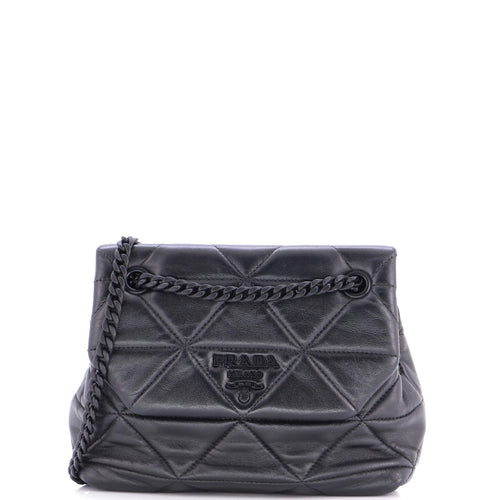 PRADA Spectrum Flap Bag Quilted Nappa Leather Small