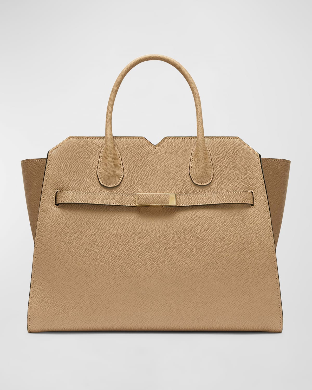 Valextra Milano Medium Leather Tote Bag