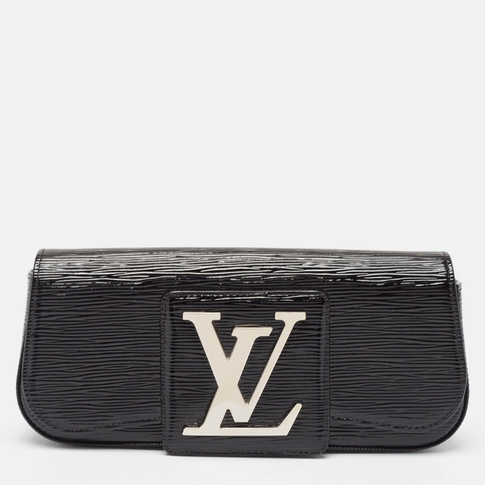 Louis Vuitton Pochette Sobe en cuir épi électrique noir