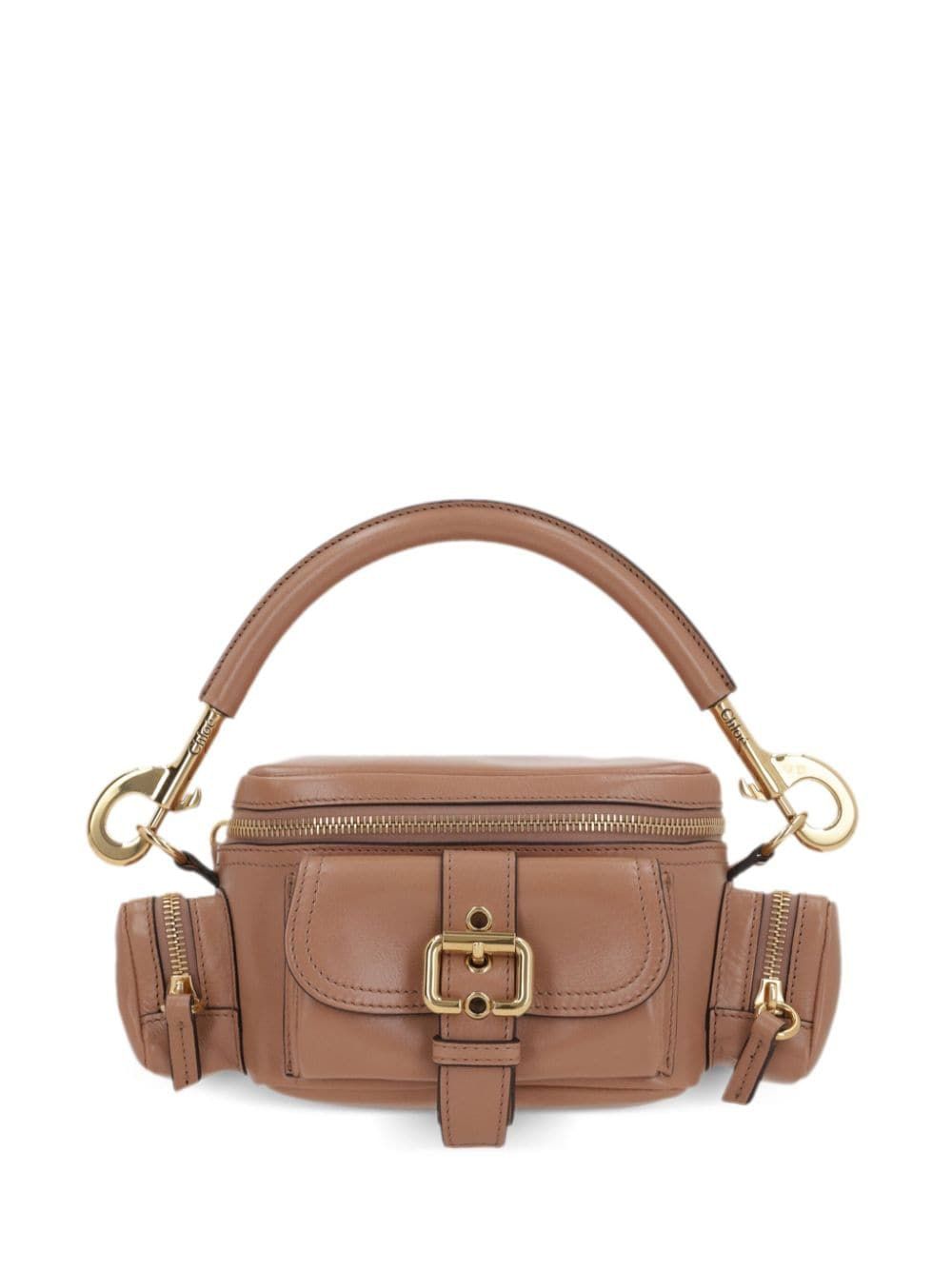 Chloé Women's Camera Bag Small Leather Shoulder Bag in Beige | Size UNI | CHC24AS534N83