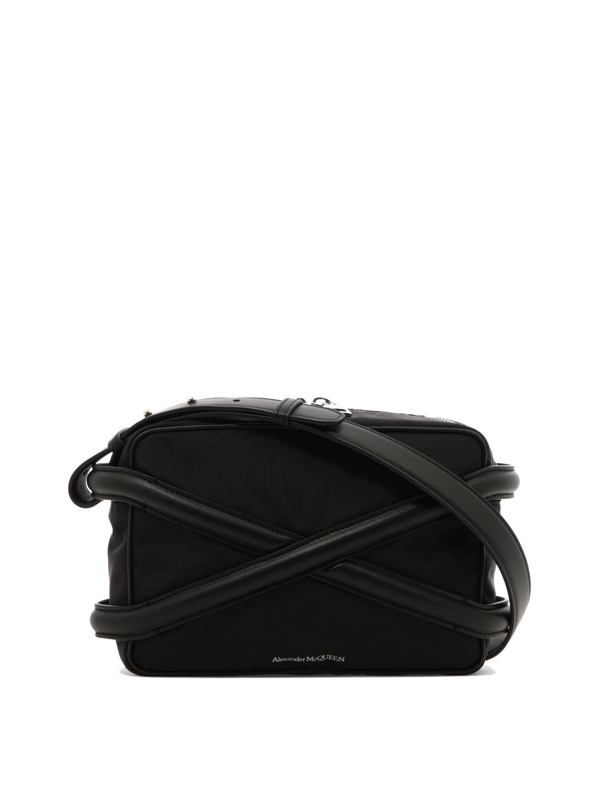 Alexander Mcqueen Men's Harness Camera Crossbody Bag in Black | 7262921AALD1000