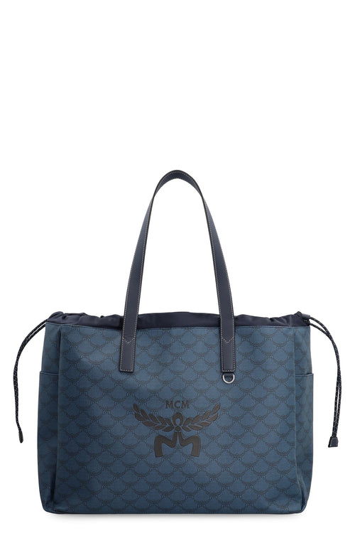 Men's Himmel Leather Tote in Blue | MMTEAAC01 Color VC