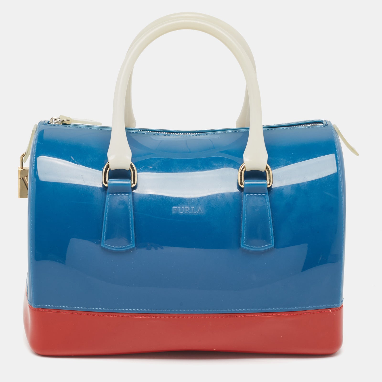 Furla Tricolor Rubber Candy Satchel