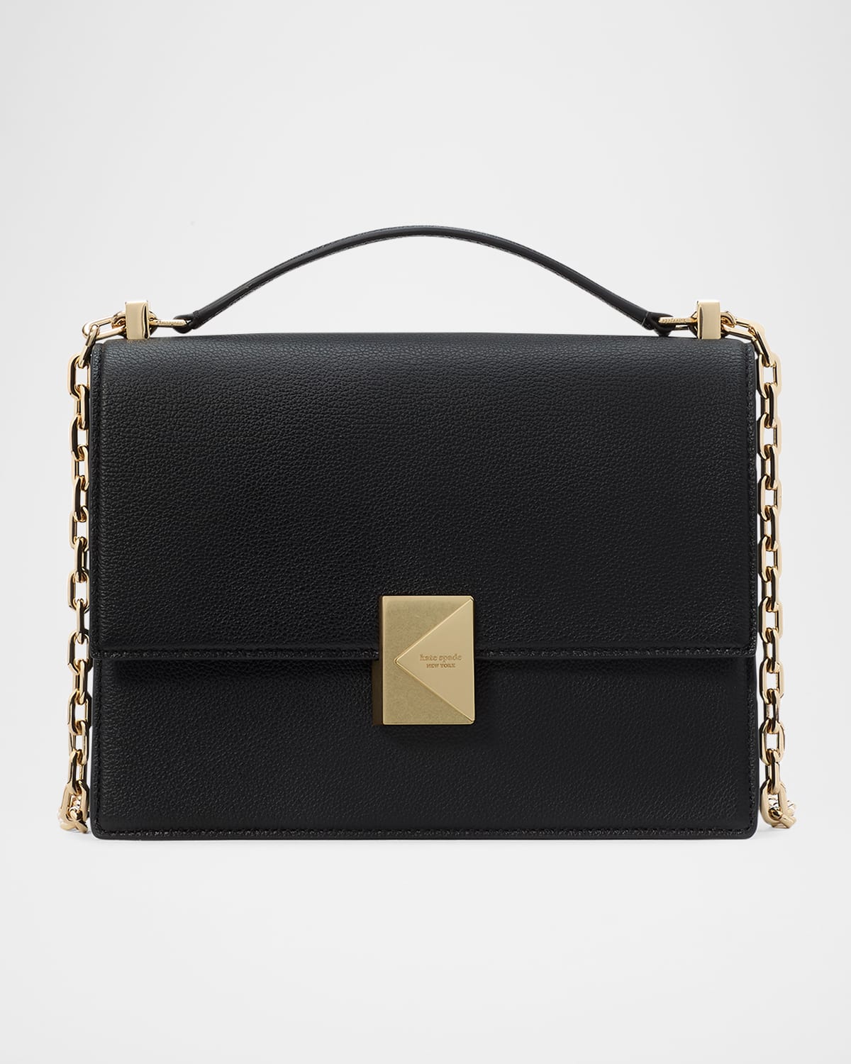 Kate Spade New York deco pebbled leather shoulder bag