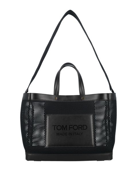 Tom Ford Women's Logo Print Tote Bag in Black | Size UNICA | L1497ISY035G