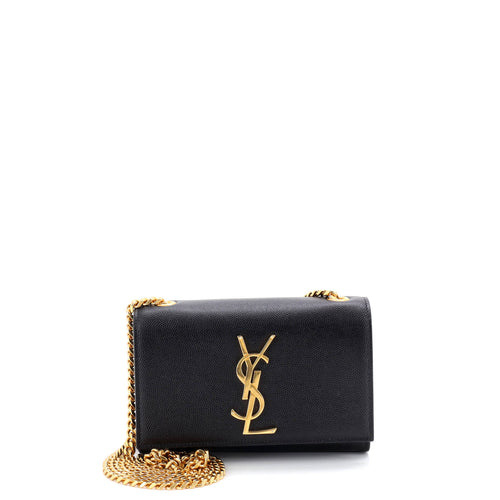 Classic Monogram Crossbody Bag Grainy Leather Small
