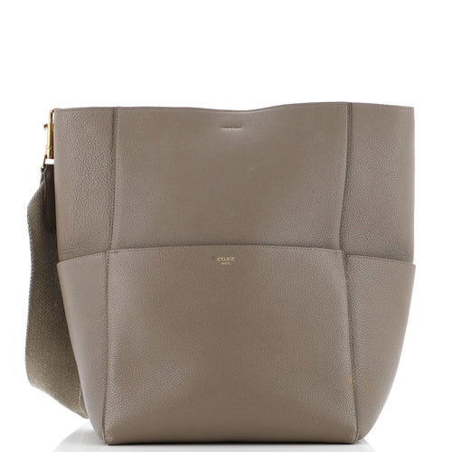 CELINE Sangle Seau Bag Calfskin Large
