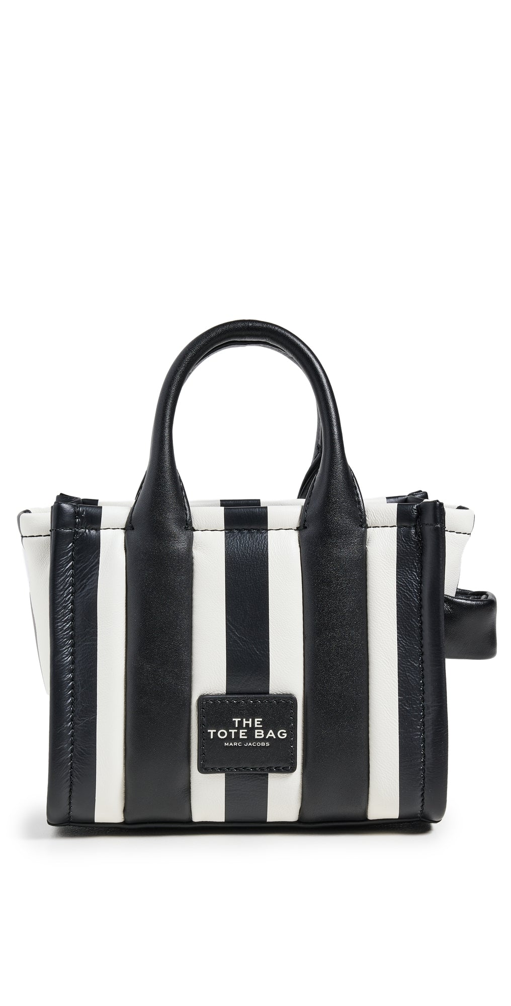 Marc Jacobs The Striped Crossbody Tote Bag Schwarz/Weiß Streifen Einheitsgröße